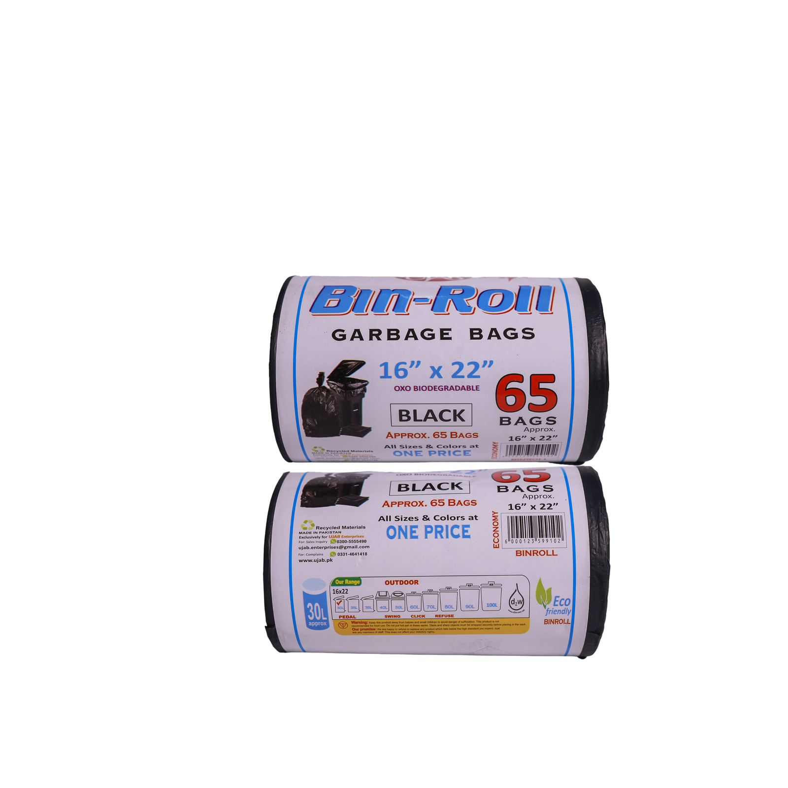 UJAB Economy Bin Roll 16×22 (65Bags)
