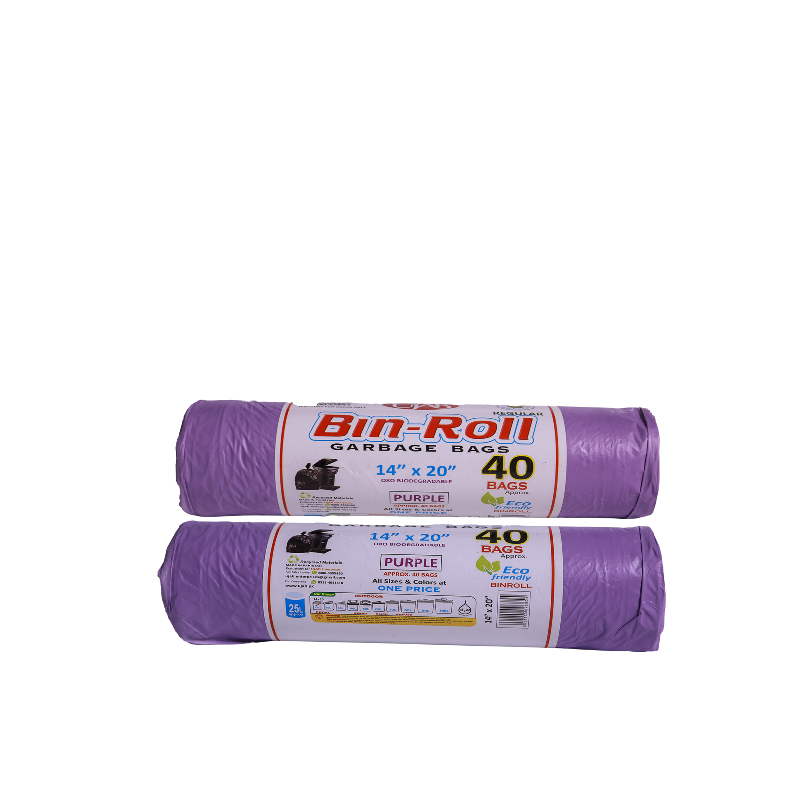 UJAB BIN ROLL 40 Purple 14X20-25 Ltr