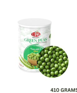 UJAB Organic Tinfood Green Peas 410gm