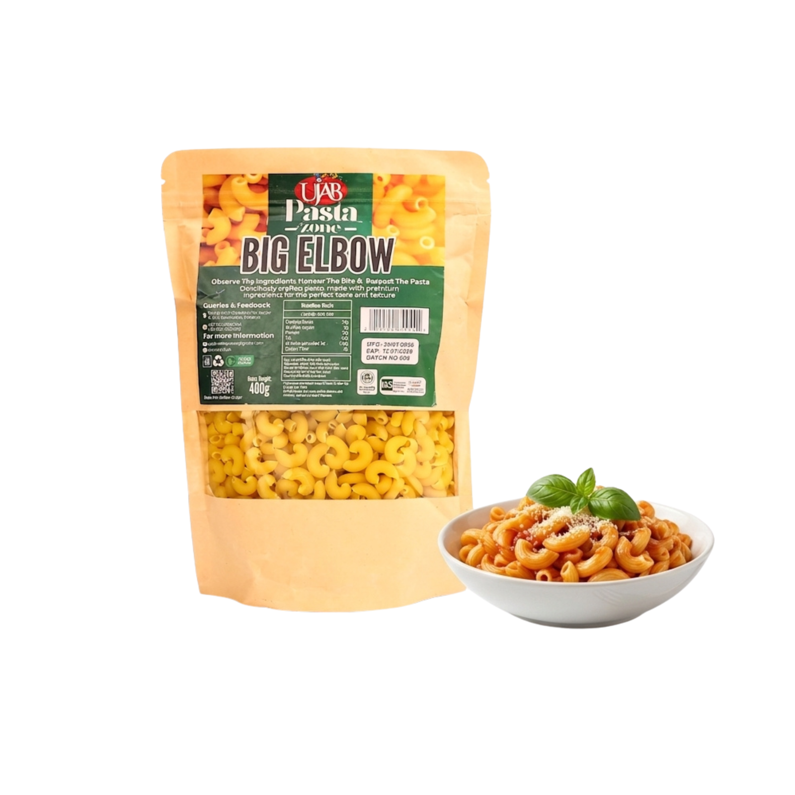 UJAB Pasta Big Elbow 400gm