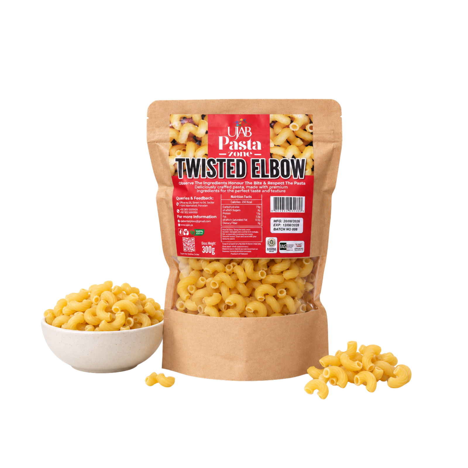 UJAB Pasta Twisted Elbow 300gm