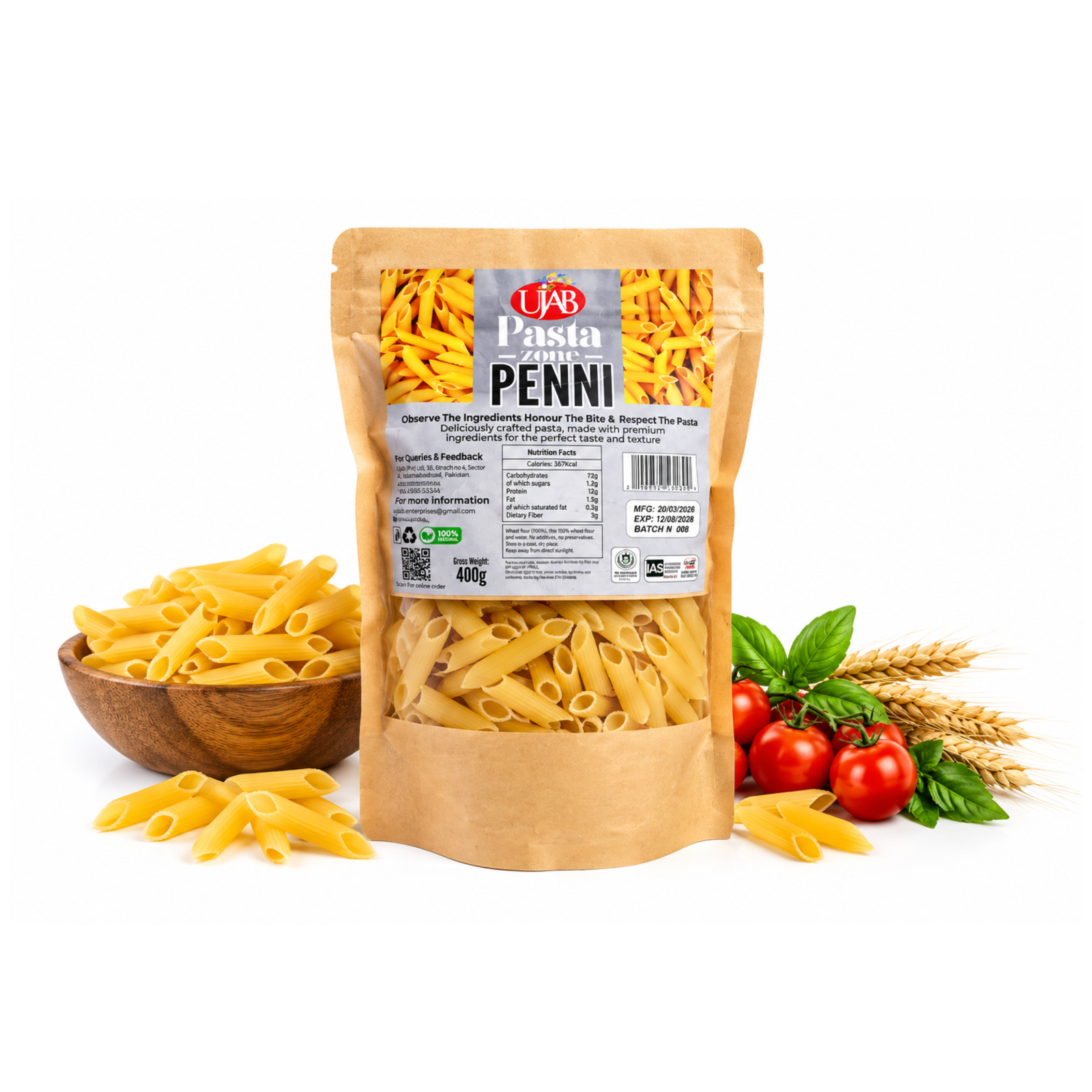 UJAB Pasta Pennie 400gm