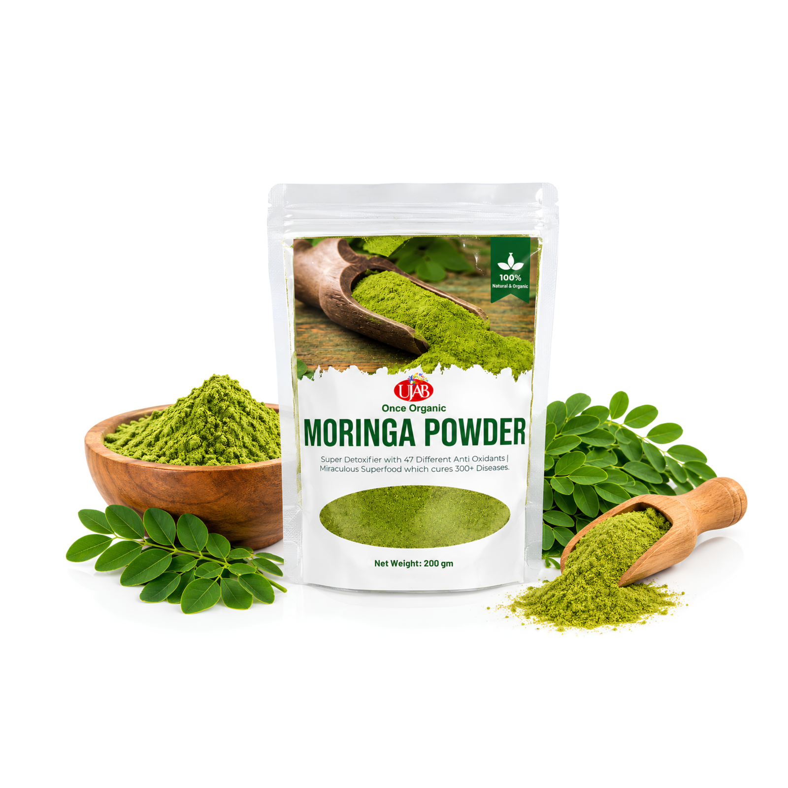 UJAB Once organic Moringa Powder 200gm