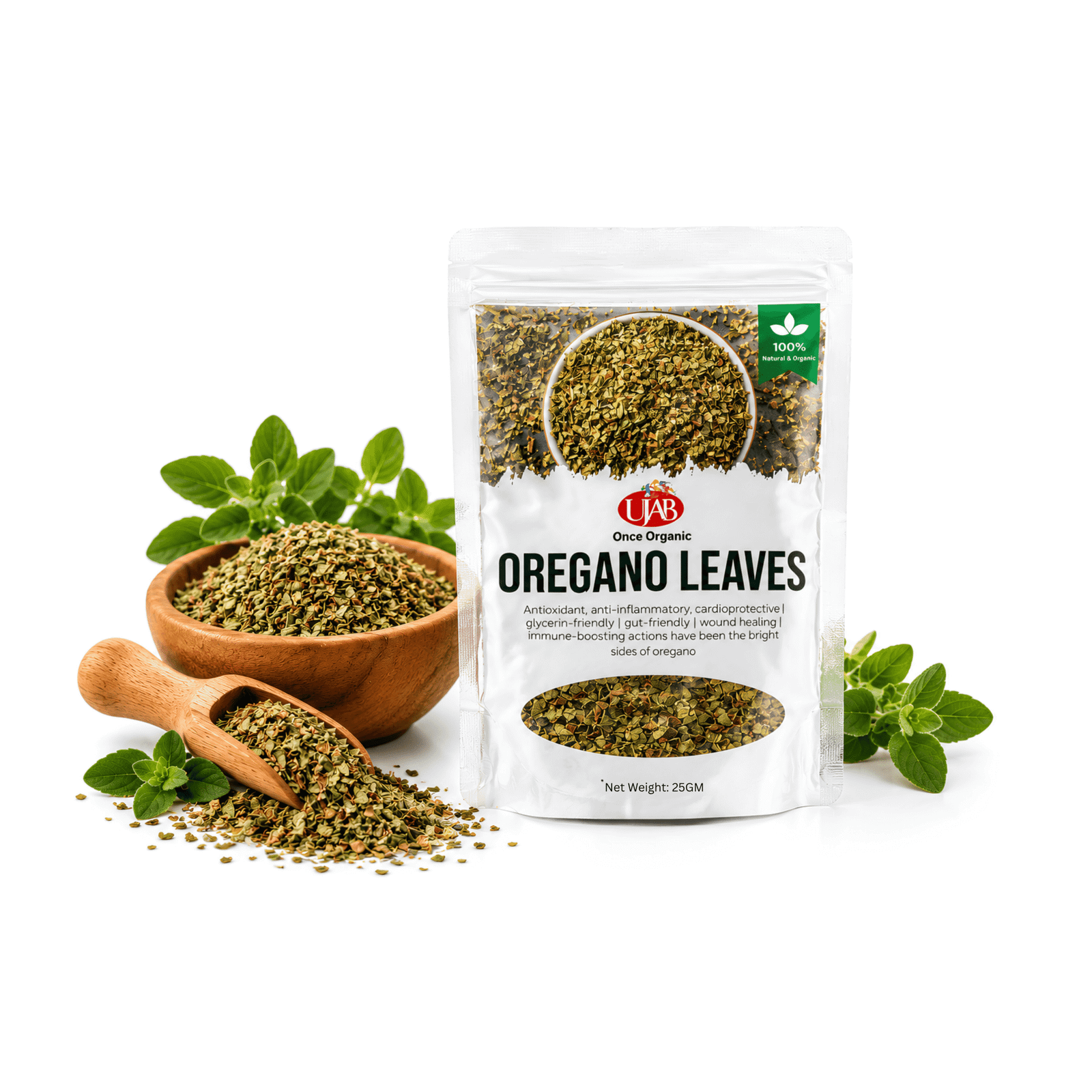UJAB Once organic Oregano Leaves 25gm