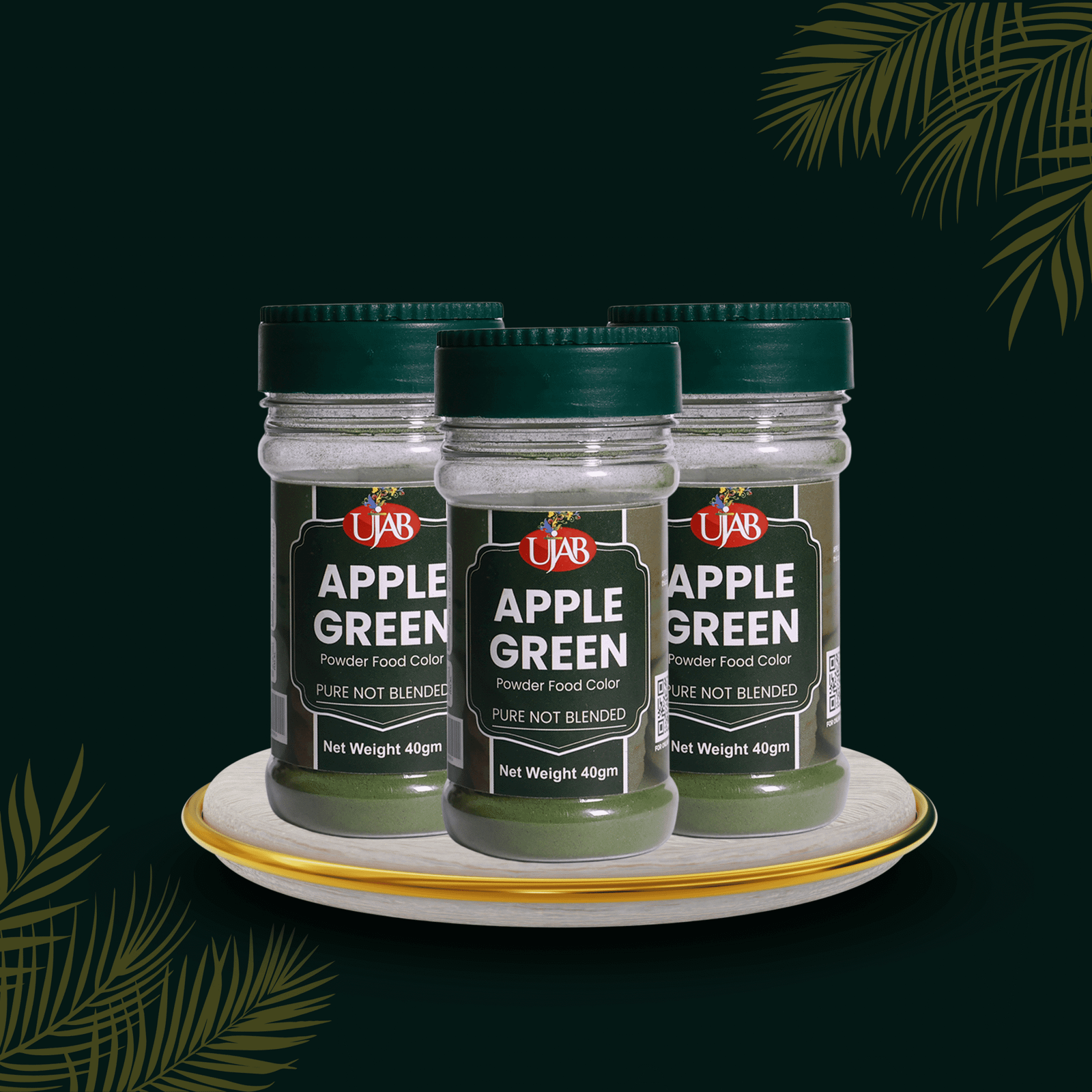 Ujab PURE POWDER Green Food Color